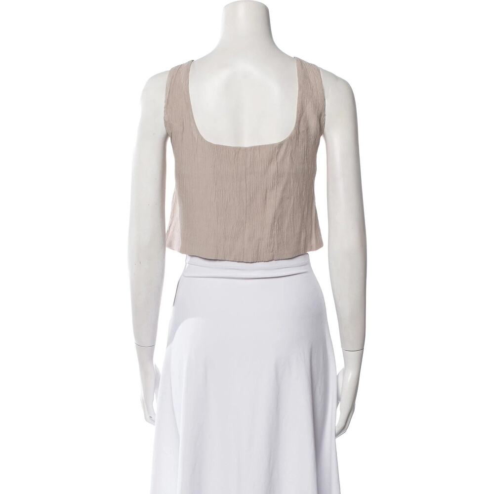 Jason Wu Crop Button-Up Tank Top - Xs - image 4